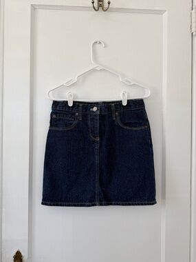 J. Crew Classic Dark Wash Denim Mini Skirt